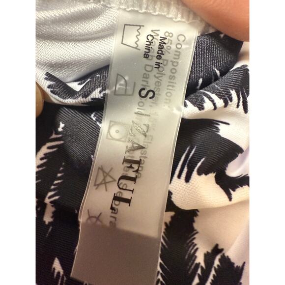 ZAFUL Women's Long Sleeve Rash Guard Swimsuit One Piece Zipper Surfing Sz Small - Picture 3 of 5